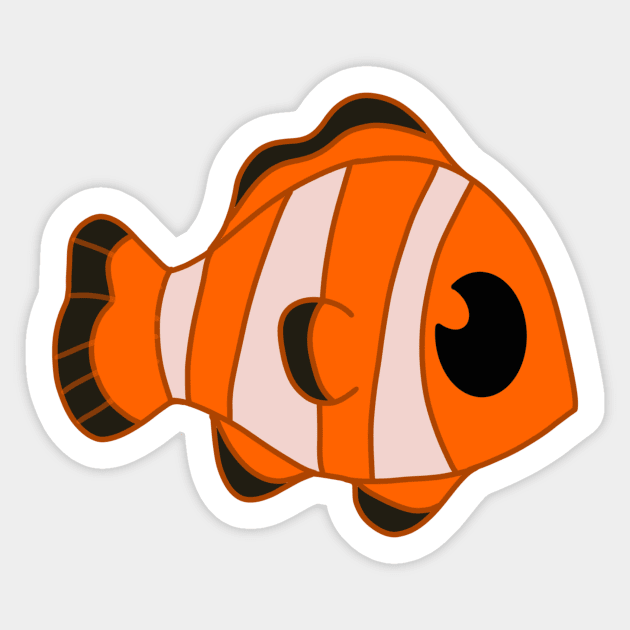 Cute Little Clown Fish Sticker by Rosiethekitty13